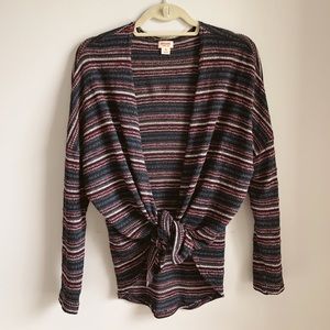 Navy, White, and Pink Sweater